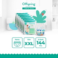 Offspring Premium Fashion Pants Diaper - XXL (144 Pcs) [Bundle of 6]