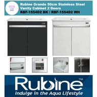 Rubine Grande 50cm Stainless Steel Vanity Cabinet 2 Doors