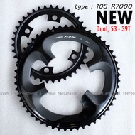 New ORIGINAL SHIMANO! Chainring 53-39T 105 R7000 Chainring R7000 53-39T Chainring 105 53-39T Chainri