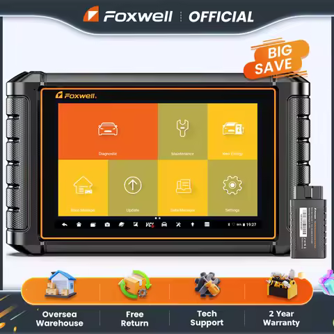 FOXWELL NT909 BT Car Diagnostic Tools CANFD/DOIP OBD2 Scanner All System Bi-directional 31+ Reset EC