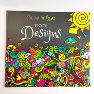 Ages 8-99 Mind To Mind Colour 'n' Relax Series: Creative Flowers / Cool Designs Each Sold Separately Children Colouring Therapy Book Paperback 1pc