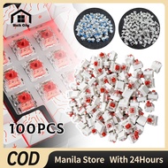 100PCS Mechanical Keyboard Switch 3 Pin Clicky Tactile Keyboard Switches Diy Replacement Kit