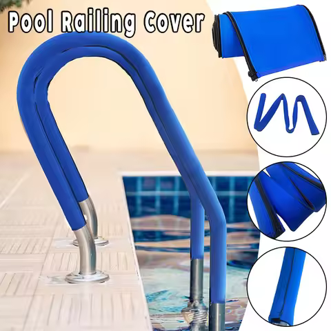 Neoprene Pool Railing Covers Zippered Swimming Pool Handrail Covers Hand Grip Rail Slip Cover For Sw