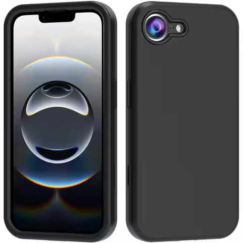 For iPhone 16e Phone Case, Shockproof 3 in 1 Hybrid Silicone & Hard Armor High Impact Case Cover for
