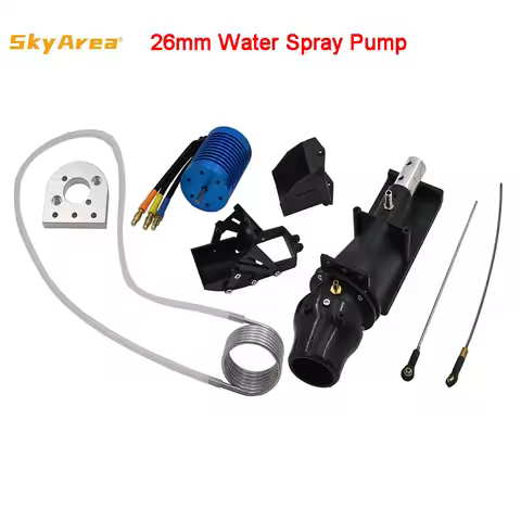 1 Set 26mm Water Spray Pump Jet Propellant Turbine Engine Pusher W/ Brushless Motor for DIY Jet/Fish