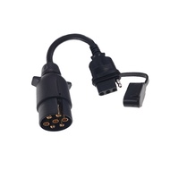 Trailer Connector European Style 7-Pin to American Style 4-Pin No Brake Light Trailer Adapter QEFC