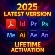 🔥👑Adobe 2025 Photoshop Illustrator InDesign Lightroom Acrobat Premiere(windows/Mac)