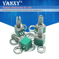 5pcs RV097NS 5K 10K 20K 50K 100K 500K with a switch audio 5pin shaft 15mm  amplifier sealing potenti