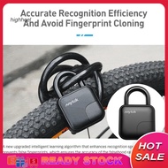 [Ready Stock] Fingerprint Padlock Smart Anti-theft Zinc Alloy Rechargeable  Security Lock for Door