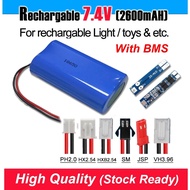 SIRIM 7.4V 18650 2600mAh Rechargeable Lithium Battery | Long Life Bateri | DIY & Home Use