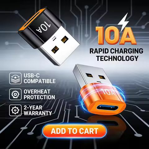 10A USB 3.0 to Type C OTG Adapter Type-C USB C for MacBook Xiaomi Mi Samsung Adapter USB Male to USB