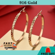 Subang 916 gold earring Emas 916 Anting Emas 916 Earring 耳環 earrings fashion earring barang kemas 91