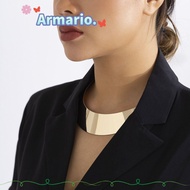 ARMARIO Women Necklace Exaggerated Punk Collar Choker Necklace