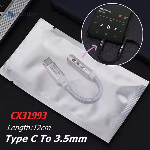 Type C To 3.5mm HiFi DAC Headphone Amplifier CX31993 Chip USB C Audio Decoder AMP Adapter DAC Amplif