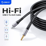 ORICO USB C to 3.5mm Audio Aux Jack Cable Type C Lightning Adapter to 3.5mm Headphone Stereo Cord Ca