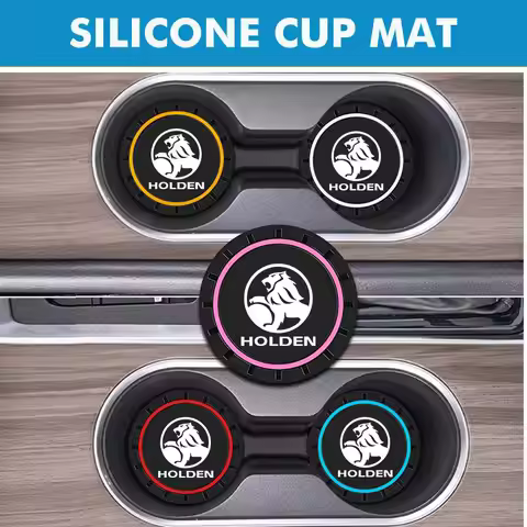 For Holden 2pcs Car Silicone Coasters Water Cup Pads Non-Slip Mats VZ VE Colorado Caprice VX VU VY H