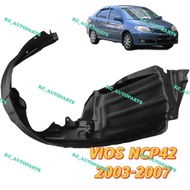 Toyota vios Ncp42 2003 - 2007 Front Fender Cover / Fender Liner / Daun Pisang / Splash Guard 2003 20