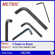 AKSM- 1.5mm TO 8mm HEX ALLEN KEY SHORT ARM ALLEN KEY