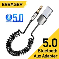 Essager Bluetooth 5.0 Wireless Receive Adapter AUX Car USB to 3.5mm Jack Audio Car Speaker Transmitter