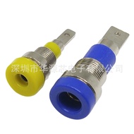 10PCS 2mm4mm K2A43/M4 * 28 Banana Plug Test Socket Panel Insulated Terminal Banana Female Head Hole