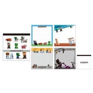 日本製Minecraft筆記簿 (white) Minecraft memo紙 便條紙 備忘錄紙/迷你筆記本/ 迷你信紙 note notes pad (日本文具) 便攜 memo note 平行進口