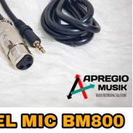 Cable Mic BM800 BM8000 BM700 XLR to Jack 3.5 Aux Original