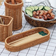 NARCISSUS13A0E Rattan Wicker Woven Serving Baskets, Hardness 7 Styles Bread Fruit Vegetables Basket,