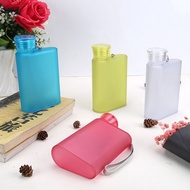 Pocket water bottle, portable translucent paper water bottle, unisex flat cup, convenient portable t