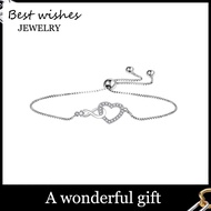 WG Jewelry Bracelet Women's Silver Platinum WG-S003 Gifts For Girlfriends