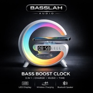 BassLah 4in1 Wireless Charger 15W Alarm Clock Speaker Bluetooth Speaker Smart Lamp Home Decor Lamp S
