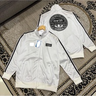 OASIS WHITE CASUAL TRACKTOP JACKET