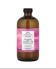 有機蓖麻油 heritage store organic castor oil