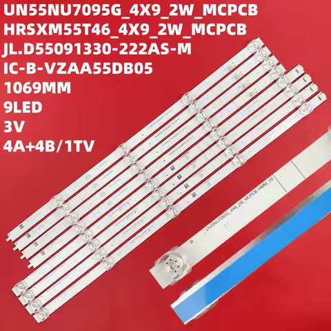 LED Strip For UN55TU7090G UE55TU7002U UE55TU7002UXRU UN55NU7095G L55M5-EX L55M5-5S L55M5-5A HRS-XM55