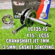 LC135/4S Y15 CRANKSHAFT JET 7MM (3.5MM) GASKET SEREPING