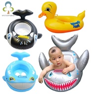 New Shark Duck Shaped Gloat Kids Inflatable Baby Toddler Safe Swimming Swim Seat Float Pool Fish Ring High Quality GYH