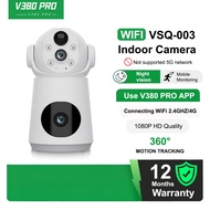 V380 PRO Wireless CCTV Battery Powered 8MP Dual Lens WiFi Camera CCTV Night Vision 360 Rotation IP 4