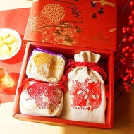 【金玉滿堂】2款好茶+ 台灣紫蘇梅 茶食禮盒