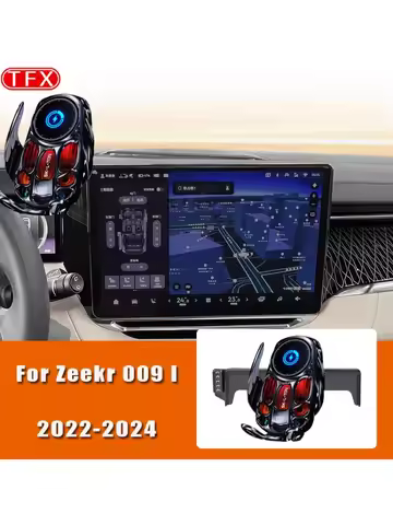 For Zeekr 009 I 2022-2024 Car Wireless Charging Mobile Phone Holder 15.6-inch Screen Mount Gravity B