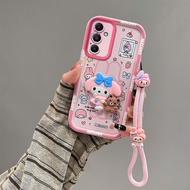 Kuromi Suitable for samsung Galaxy A56 Phone Case Fashion Melody samsung a56 Mickey Men Women 3 Star
