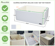 Giường đa năng cho bé size Deluxe 160x200xh70cm nhập khẩu thương hiệu Bonitabebe Han Quoc