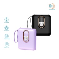 20000mAh Powerbank Portable Fast Charging cute mini Powerbank Battery Comes with detachable 4 in1cable