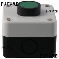 HL-FUTU Push Button Switch, One Button Control Weatherproof Momentary Switch, Durable ABS Station Box Gate Opener