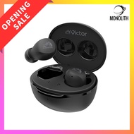 JVC Kenwood Victor HA-A6T Wireless Earbuds – Bluetooth 5.4, 23-Hour Playback, Built-In Mic, Compact 