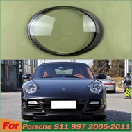 For Porsche 911 997 2005-2011 Front Headlight Cover Transparent Lampshade Lamp Lens Headlamp Shell P