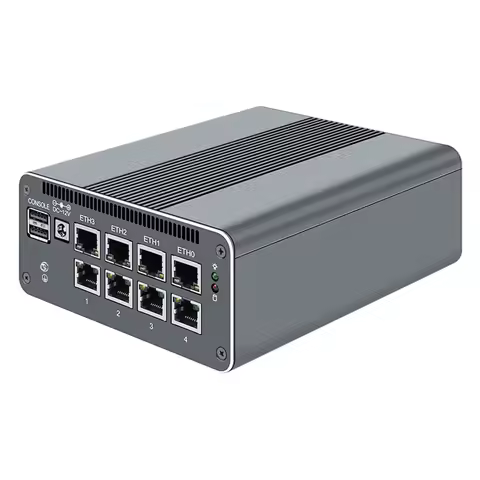 Topton Firewall Mini PC 2x10G SFP+ Intel i3-N355 N305 N150 N100 4xi226-V 2.5G LAN DDR5 NVMe Proxmox 
