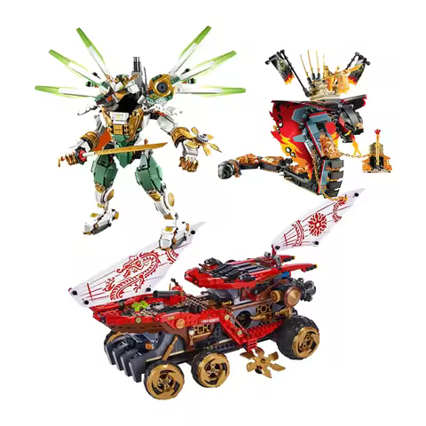 Land Bounty Truck Car Lloyd's Titan Mech Bugs Snake Model Building Blocks Sets Bricks DIY Toys For C