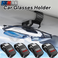 Audi Car Glasses Holder Carbon Fiber Style Car Sunglasses Clip Sun Visor Eyeglasses Holder for Audi 