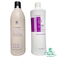 [ NL ] Combo of anti-yellowing purple shampoo and purple conditioner for bleached hair care Fanola N