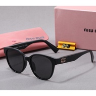 Miu Glasses Frame Vacation Glasses Plain Face Round Flat Glasses Myopia Glasses YM8Q