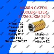 Nissan CVT Cooler Filter 31726-3JX0A X-Trail T32 Serena C26 C27 J32 L33 Sylphy B17 K13 F15 mirage at